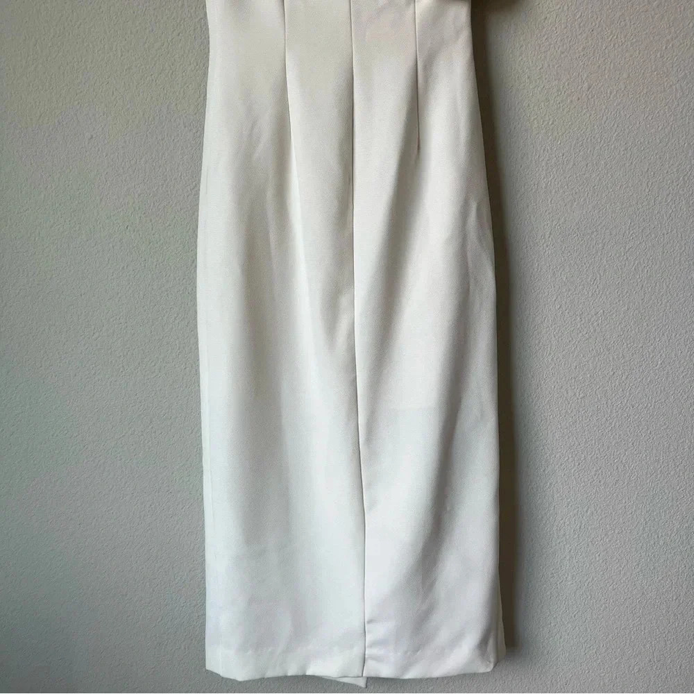 Keepsake White One Shoulder Ruffle Dress Size Small / 4 - Picture 5 of 8